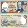 Španielske Haiti 10 pesos (súkromné vydanie)
